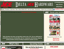 Tablet Screenshot of deltaacehardware.com